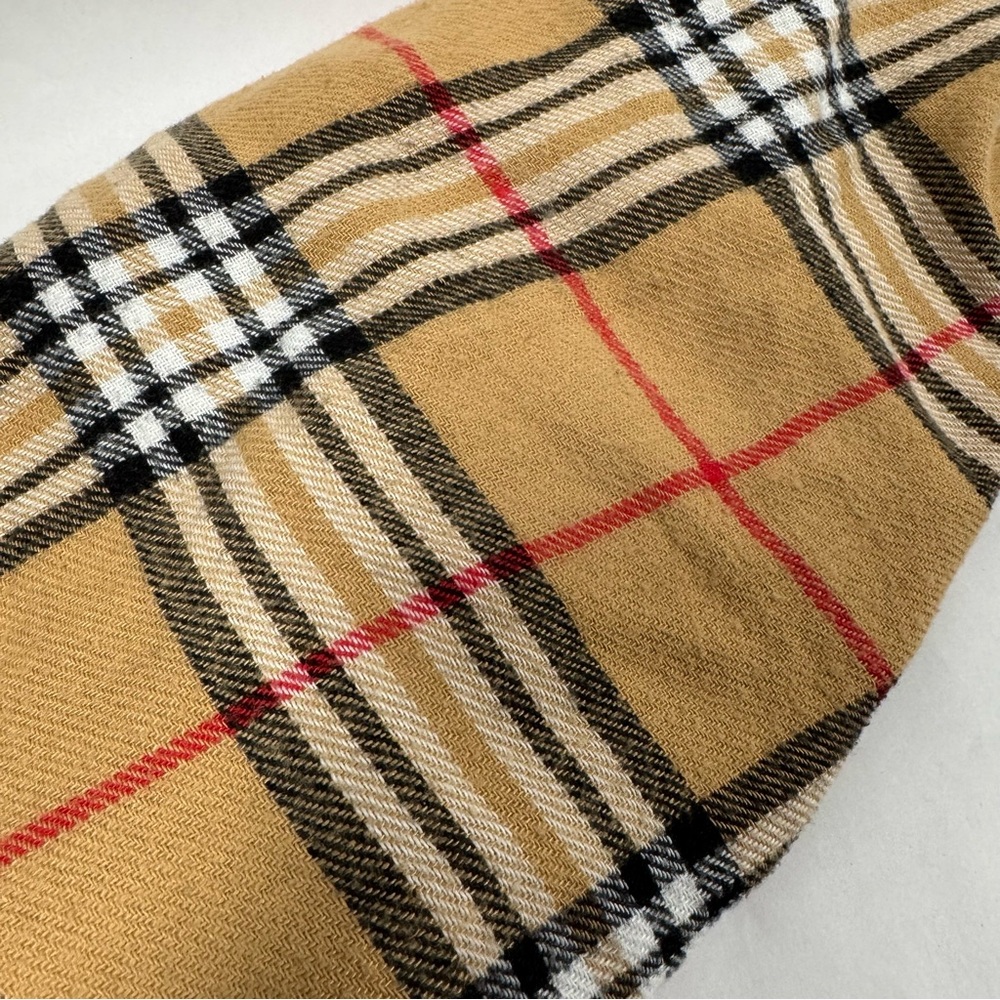 Tan,Black,White With Red Striped Scarf  - Picture 2 of 3